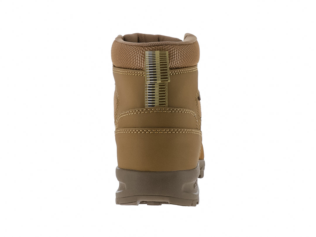 Bota de seguridad RAM color coyote con puntera reforzada y suela robusta.