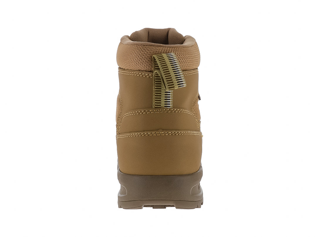Bota táctica RAM color coyote con casco de acero y suela Outdoor en hule.