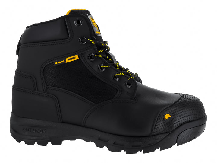 Botas de Trabajo RAM Negro-Amarillo para Hombre