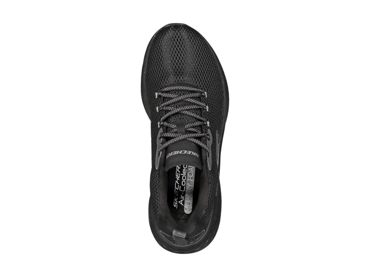 Tenis deportivos Skechers modelo Skech-Lite Pro en color negro total con tejido de malla y suela amortiguada.