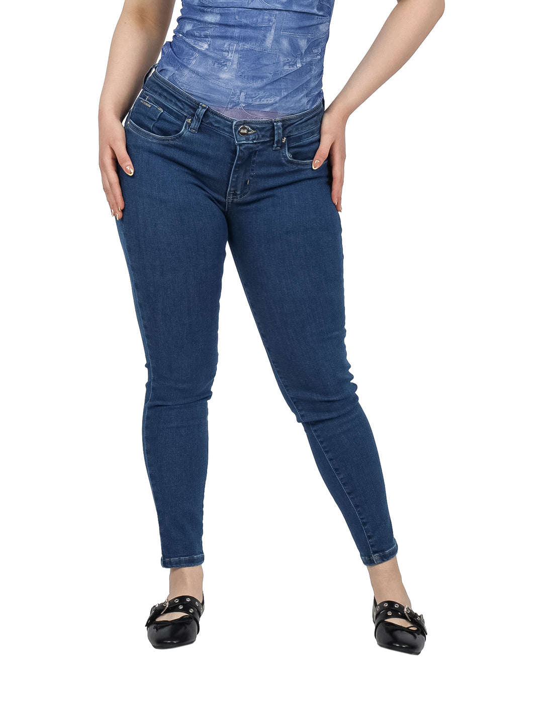 Jeans Dolce and Amaro Tubo Color Stone para Mujer
