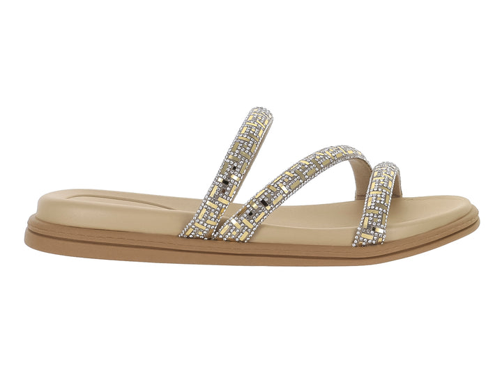 Sandalias Beira Rio Cristal Dorado para Mujer