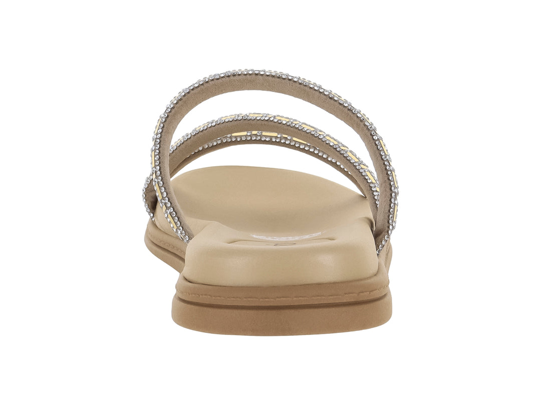 Sandalias Beira Rio Cristal Dorado para Mujer