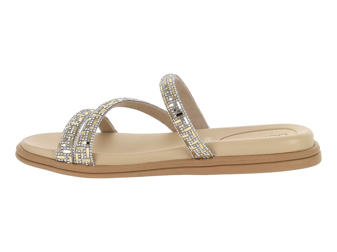 Sandalias Beira Rio Cristal Dorado para Mujer