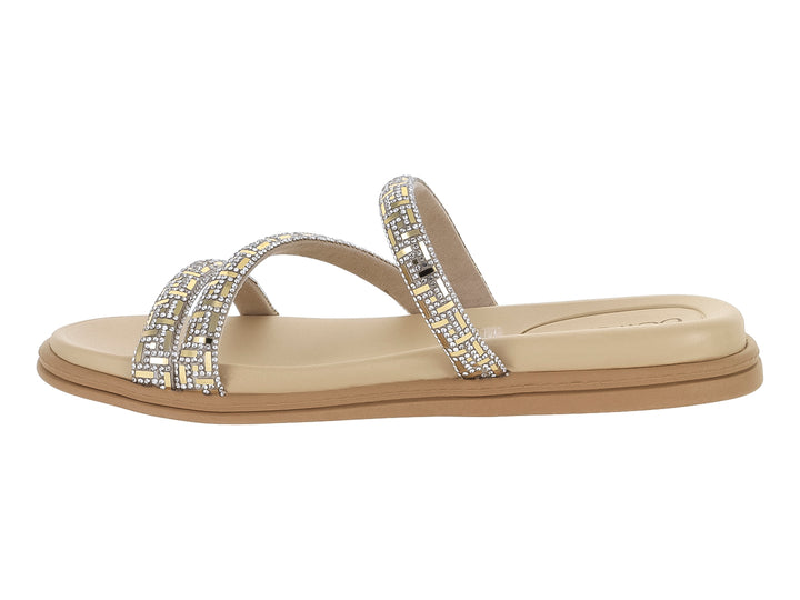 Sandalias Beira Rio Cristal Dorado para Mujer