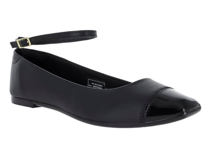 Zapatos Planos Moleca Negro para Mujer