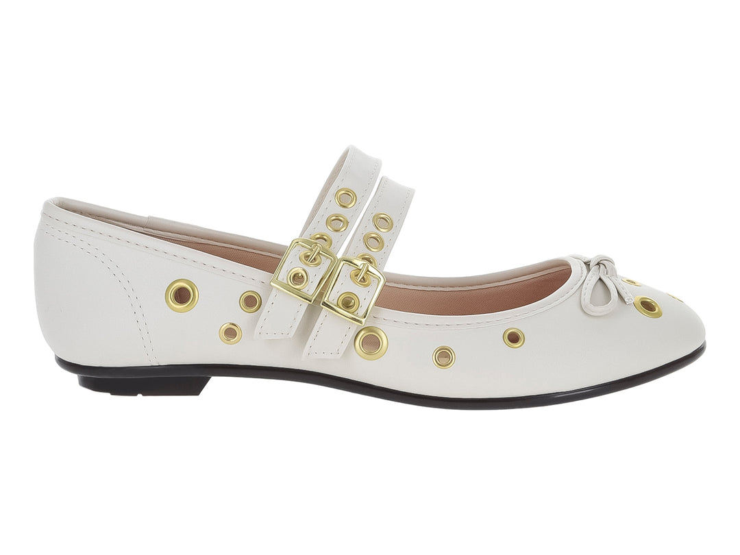 Zapatos Planos Moleca Blanco Off para Mujer