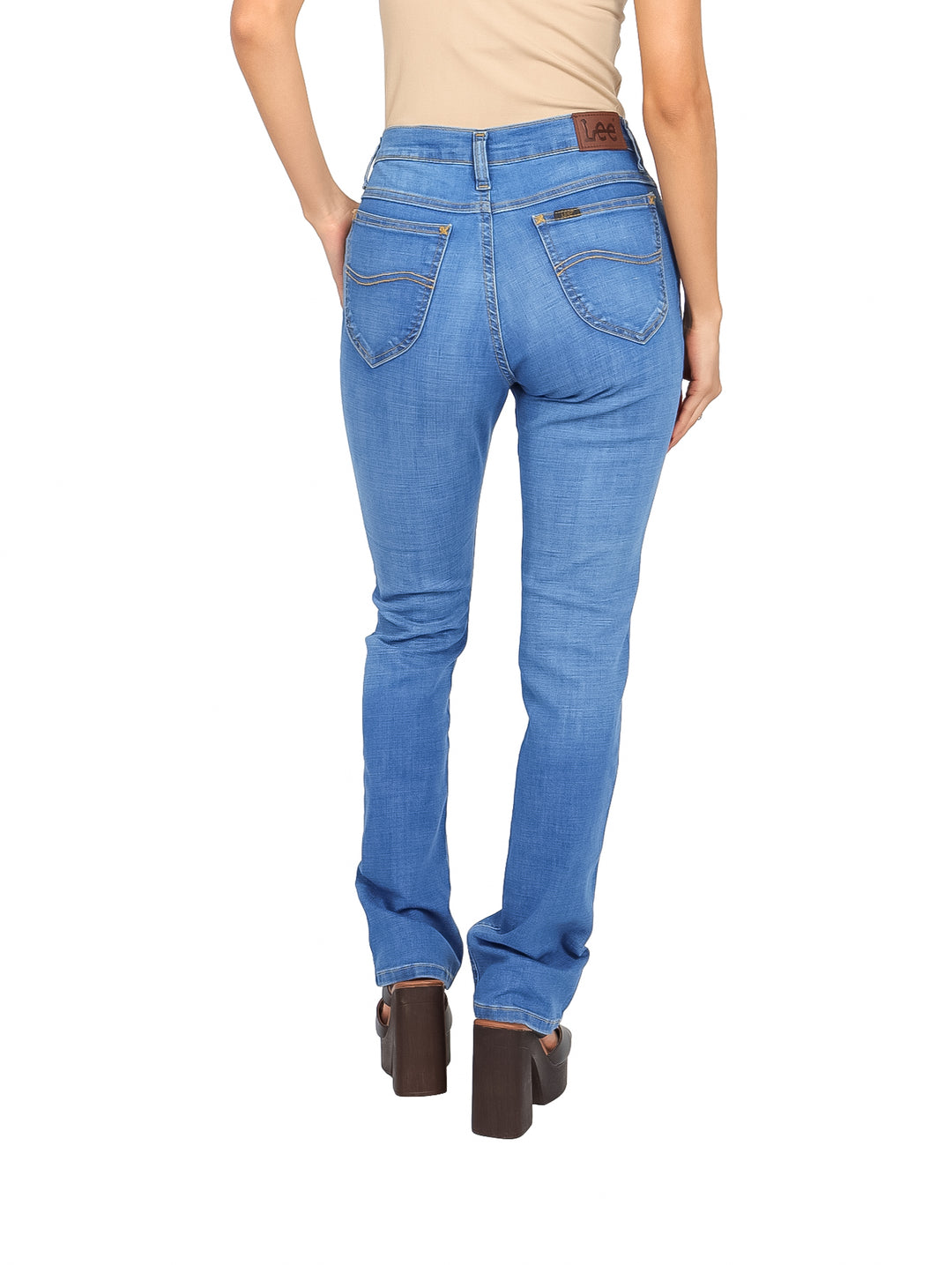 Jeans Lee Slim Fit Color D. Stone para Mujer