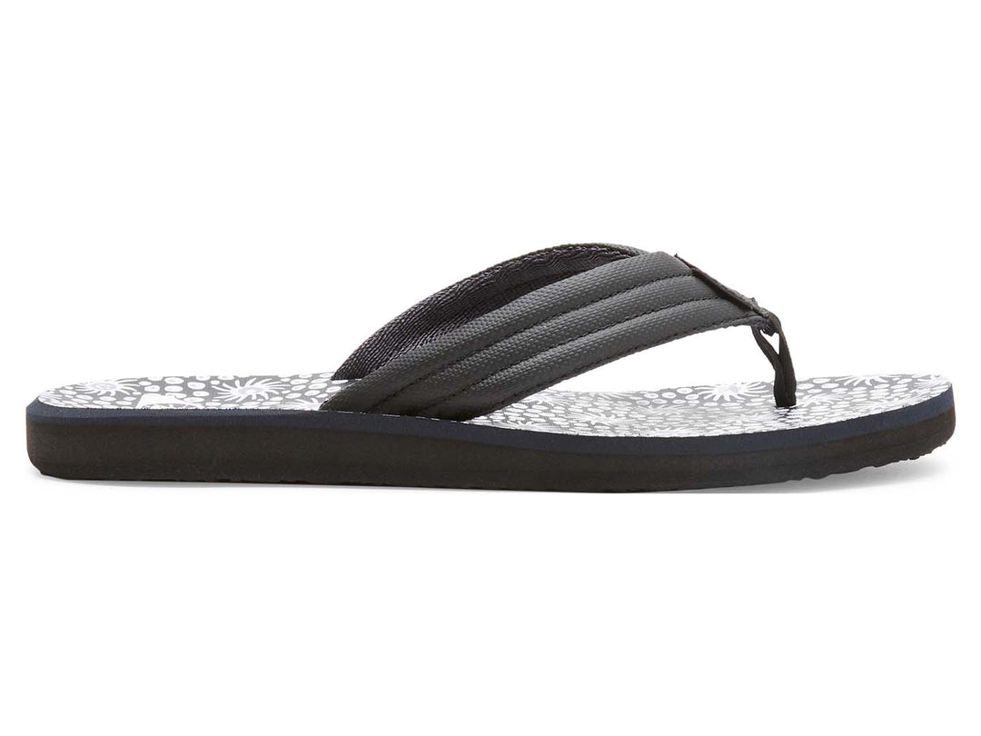 Sandalias Quiksilver Carver Print Negro, Blanco y Gris para Hombre