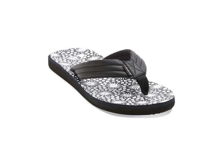 Sandalias Quiksilver Carver Print Negro, Blanco y Gris para Hombre