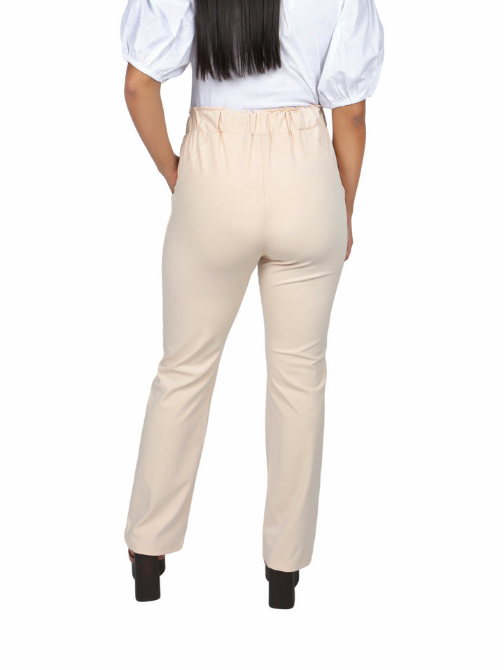 Pantalón de Vestir ATOK Beige para Mujer
