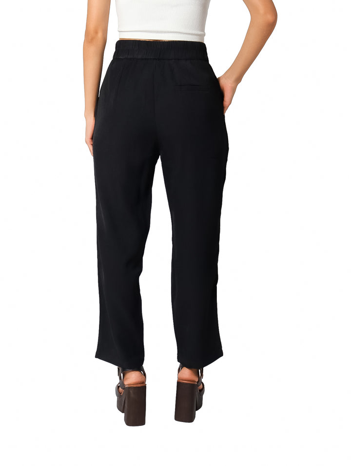 Pantalón ATOK Negro con Pinzas para Mujer