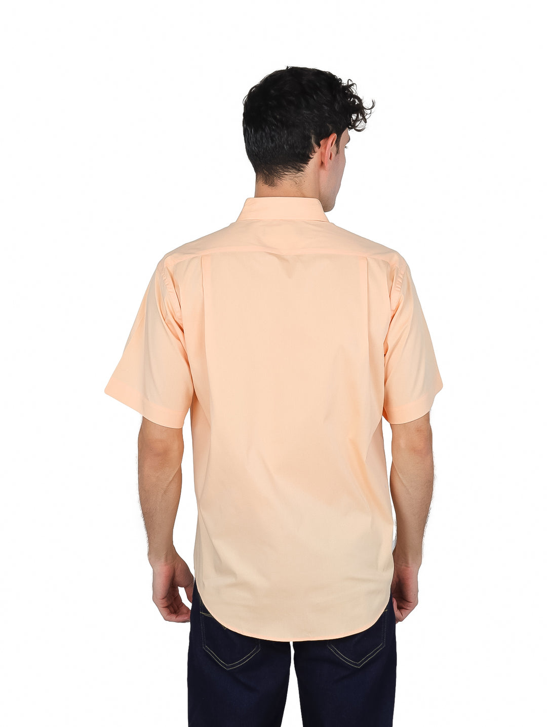 Camisa John Henry Manga Corta Color Melón para Hombre