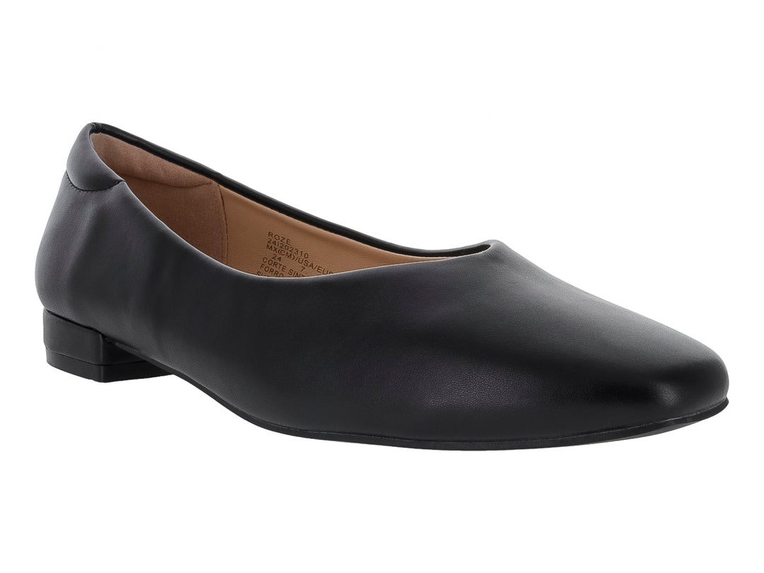 Zapatos Flats Ballerina Roze Negro para Mujer
