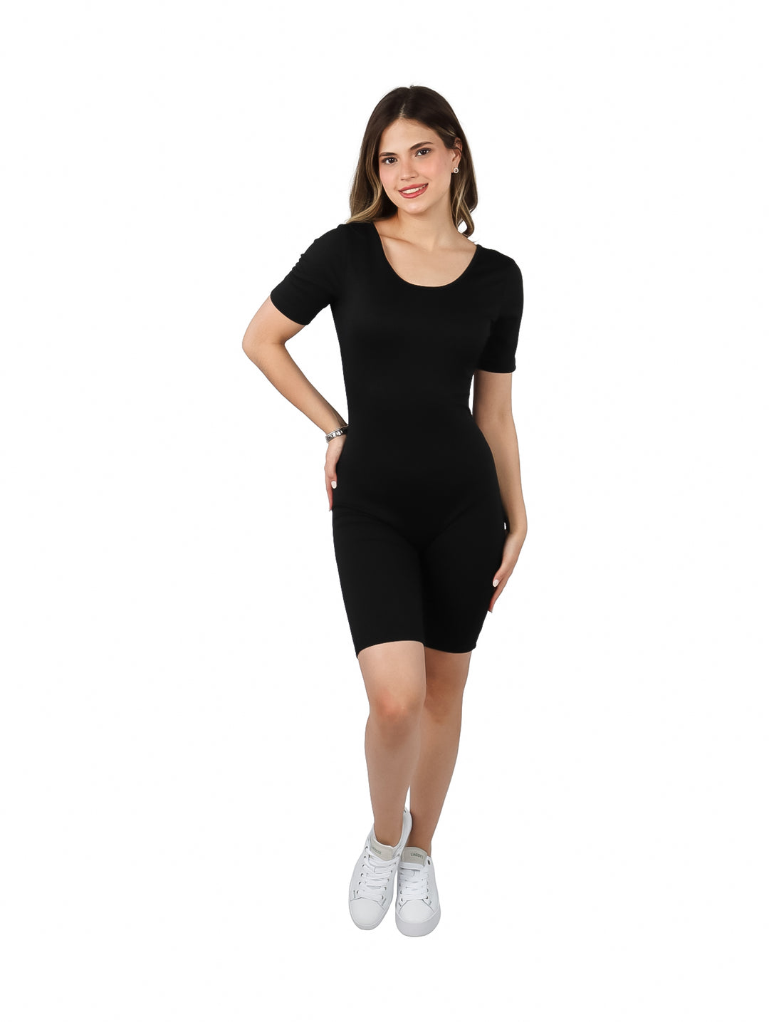 Jumpsuit Corto Juliana Favela Negro para Mujer
