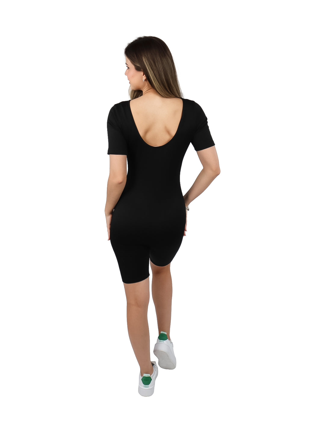 Jumpsuit Corto Juliana Favela Negro para Mujer