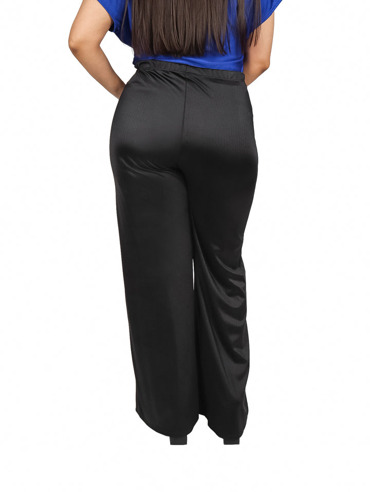 Pantalón Ancho Juliana Favela Negro para Mujer