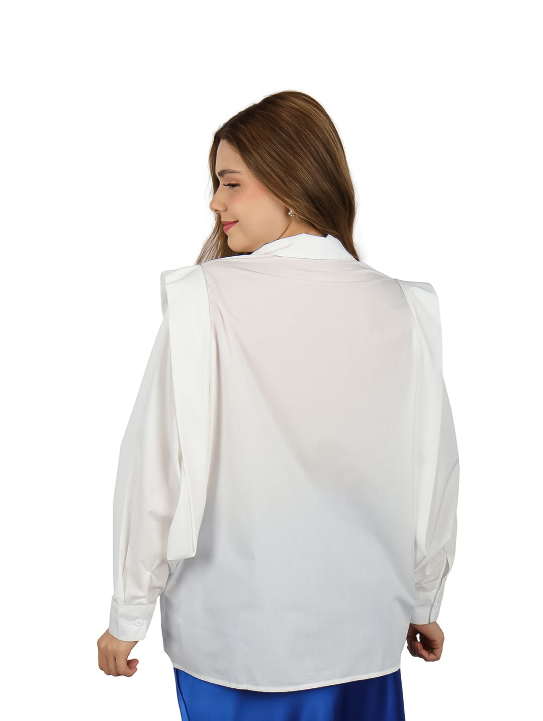 Camisa ATOK Popelina Rayas Blanco para Mujer