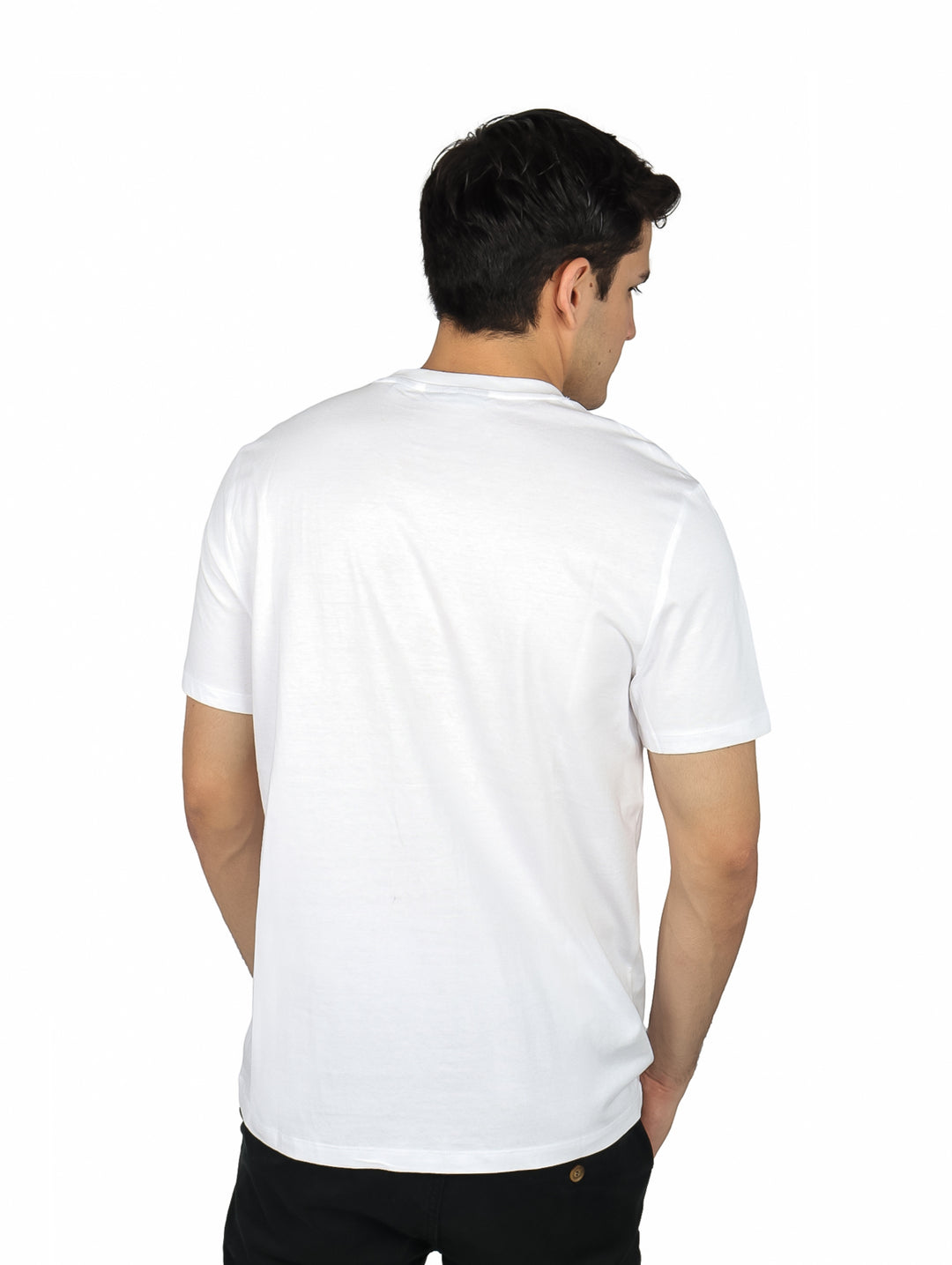 Playera Perry Ellis Blanco Brillante para Hombre