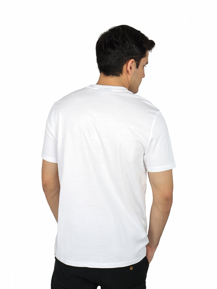 Playera Perry Ellis Blanco Brillante para Hombre