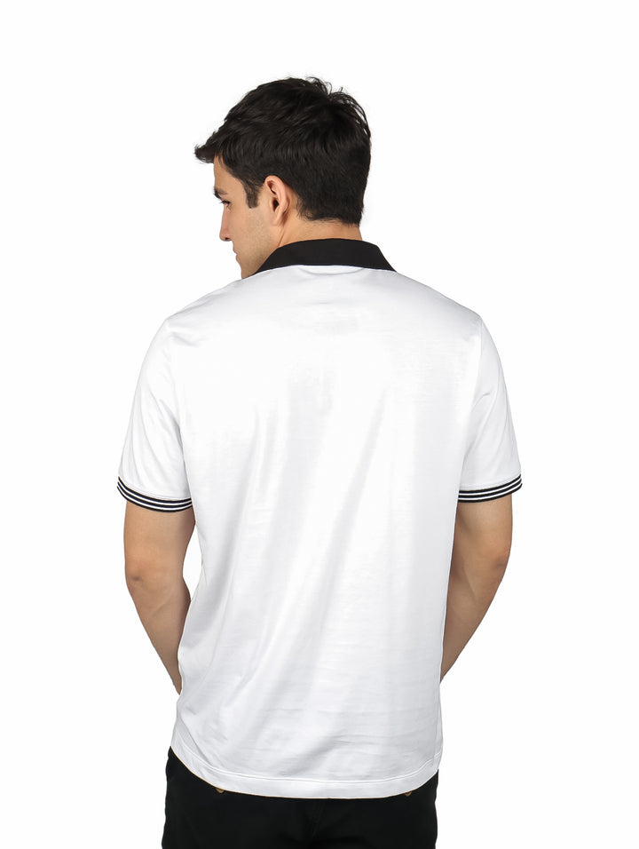 Playera Polo Perry Ellis Blanco para Hombre