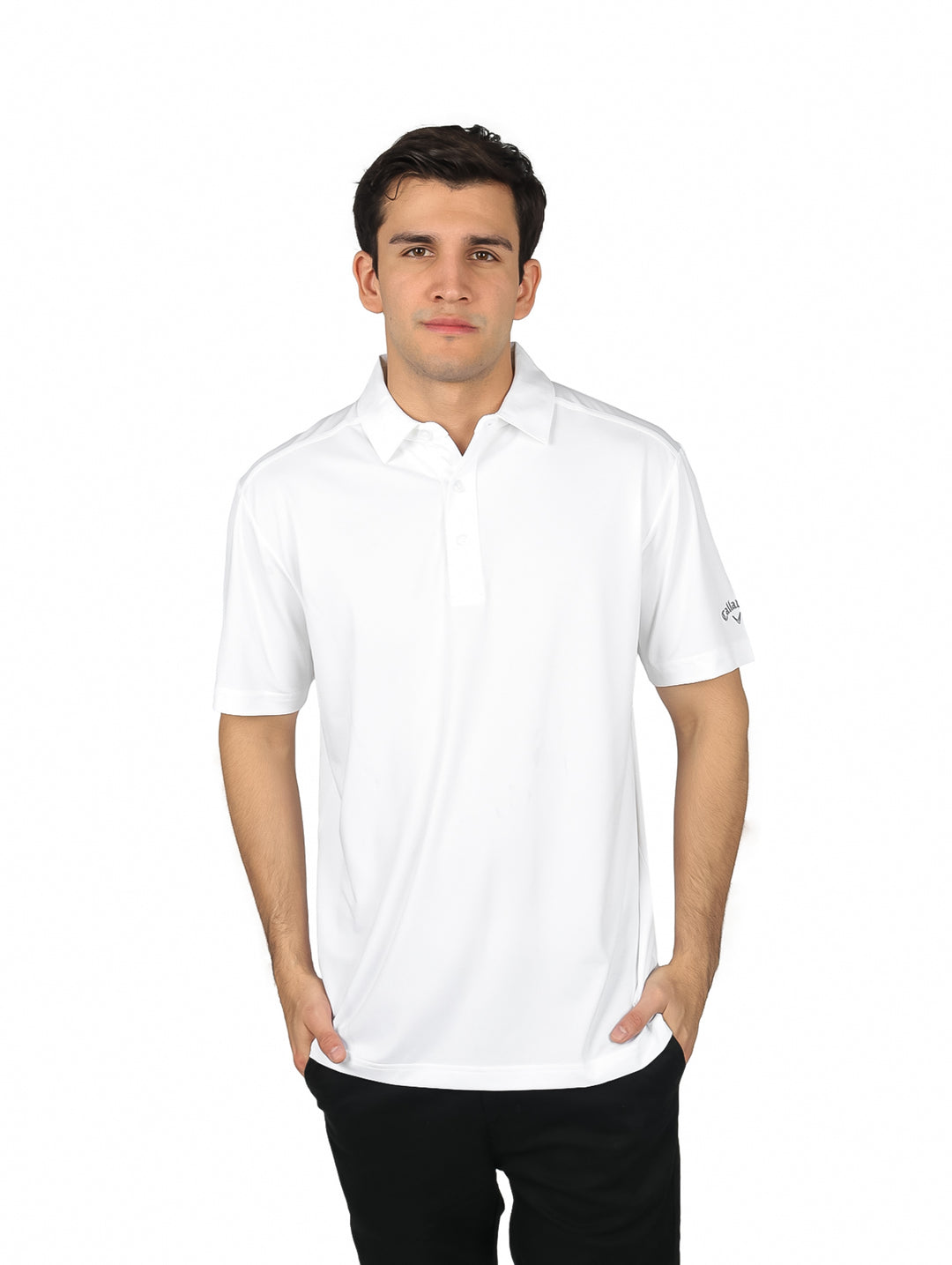 Playera Polo Callaway Blanco Brillante para Hombre