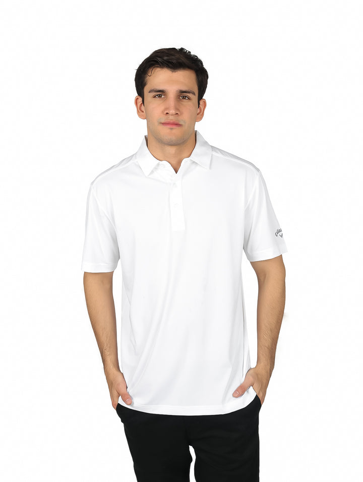 Playera Polo Callaway Blanco Brillante para Hombre