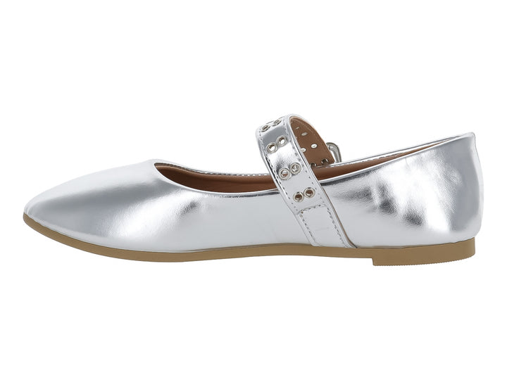Zapatos Planos Roze Plateados para Mujer