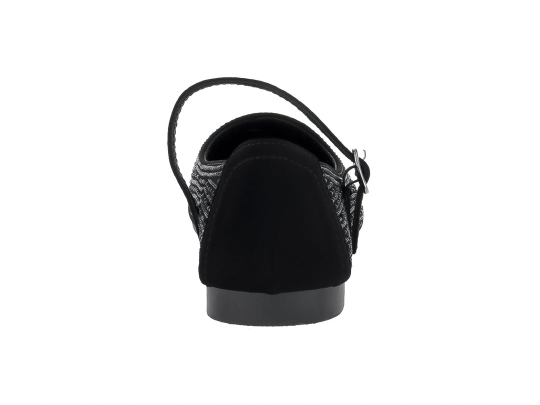 Zapatos Planos Roze Negro para Mujer