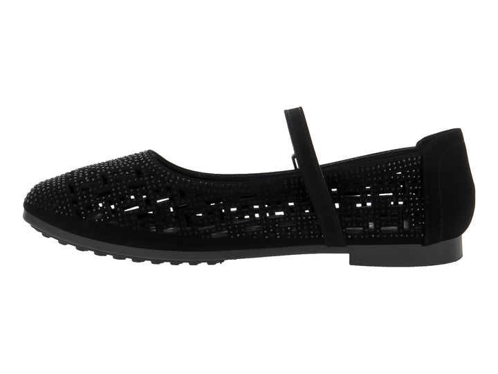 Zapatos Planos Roze Negro para Mujer