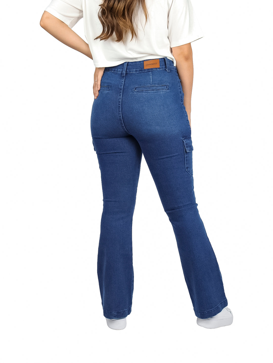 Jeans Cargo Campana Jeanswest Azul para Mujer