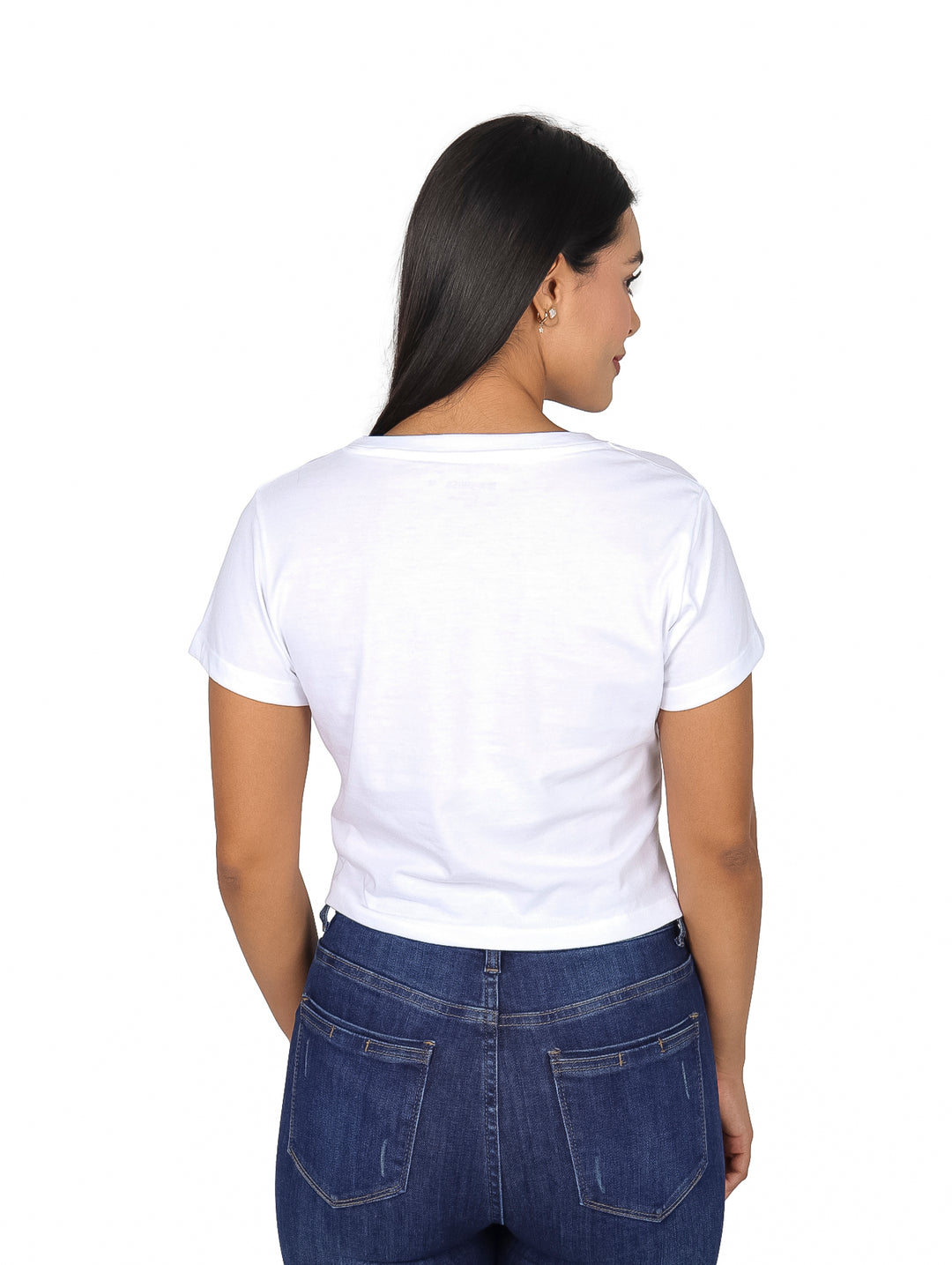 Playera K-SWISS Blanca Crop Top para Mujer
