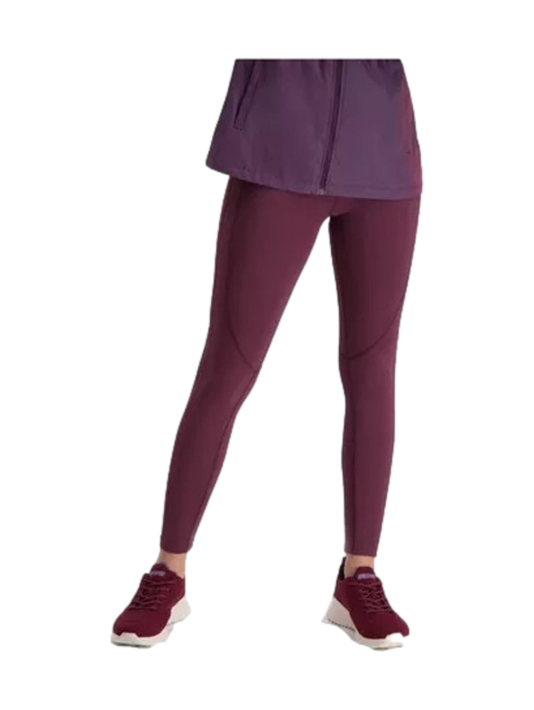 Leggings Skechers Color Vino para Mujer