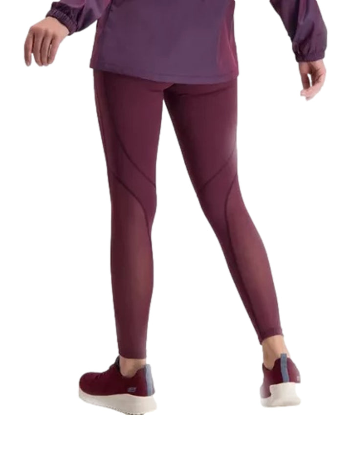 Leggings Skechers Color Vino para Mujer