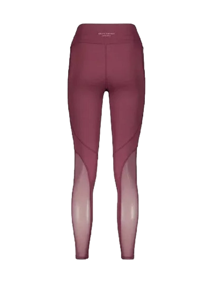 Leggings Skechers Color Vino para Mujer