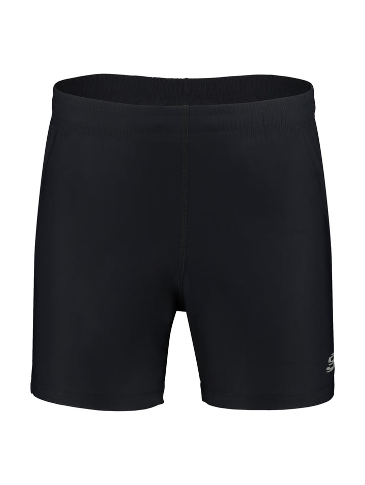 Shorts deportivos de compresión color negro de la marca Skechers.