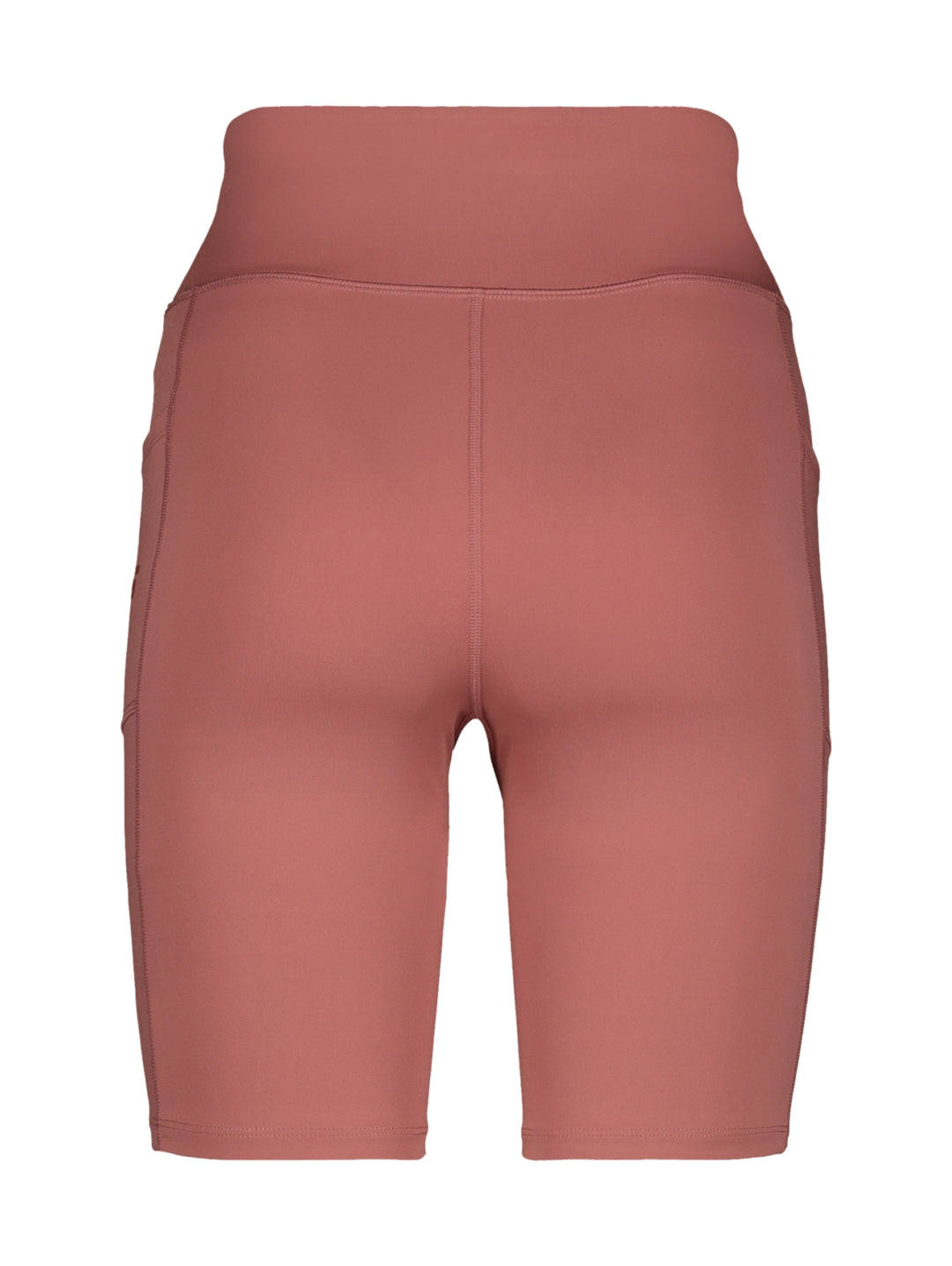 Biker shorts de color rosa oscuro con cintura alta y diseño ajustado para mujer.