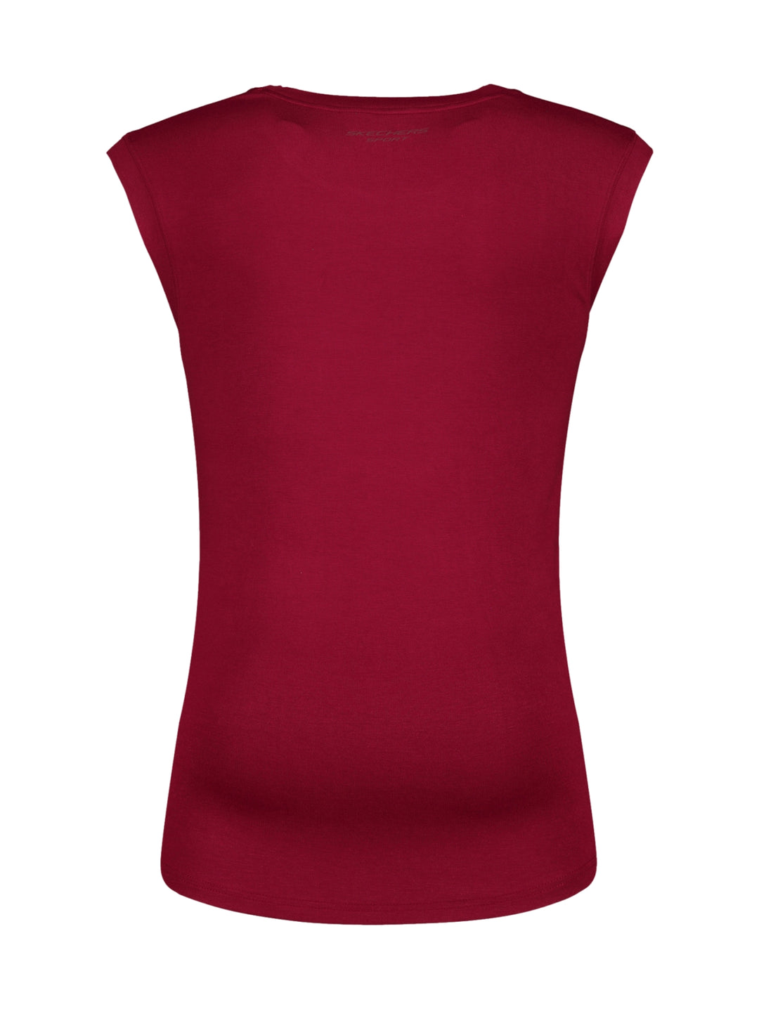 Camiseta deportiva sin mangas de color rojo marca Skechers para Hombre.