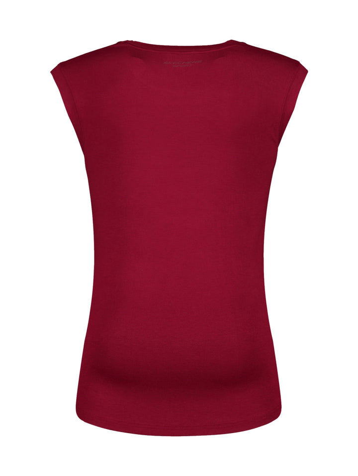 Camiseta deportiva sin mangas de color rojo marca Skechers para Hombre.
