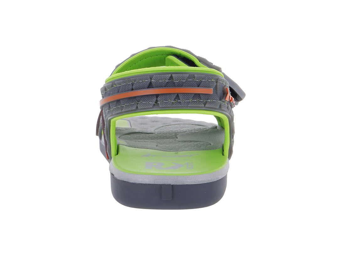 Sandalias Rider Gris Oscuro Verde para Niño