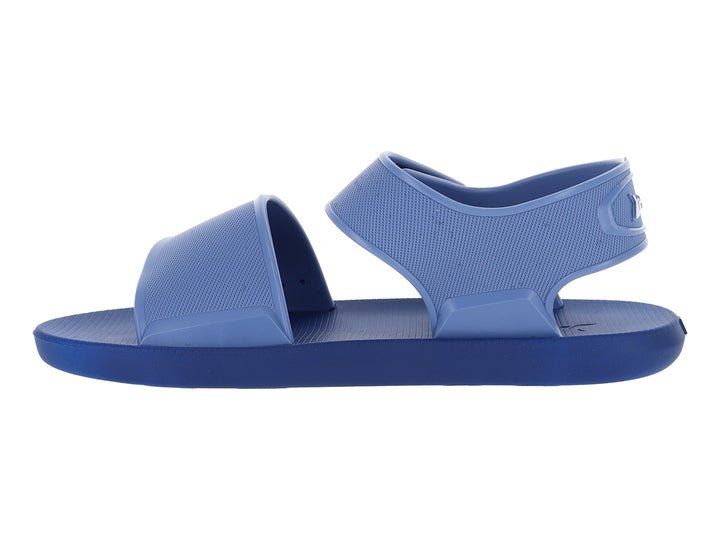 Sandalia infantil Rider de color azul con correas ajustables y suela plana.