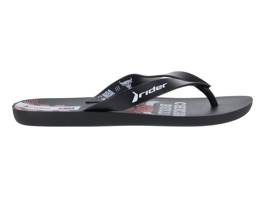 Sandalias Rider Chicago Bulls Negro y Rojo para Hombre