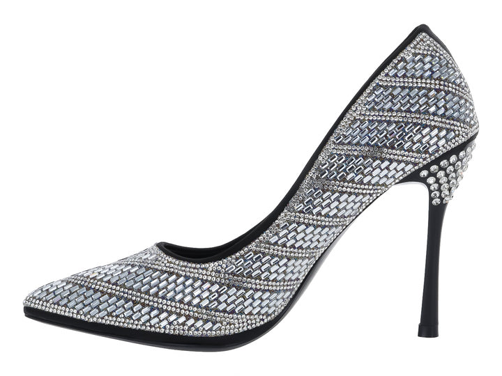 Zapatillas ROZE Negro y Plata para Mujer