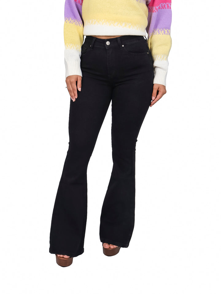 Jeans Campana Kosch Negro para Mujer