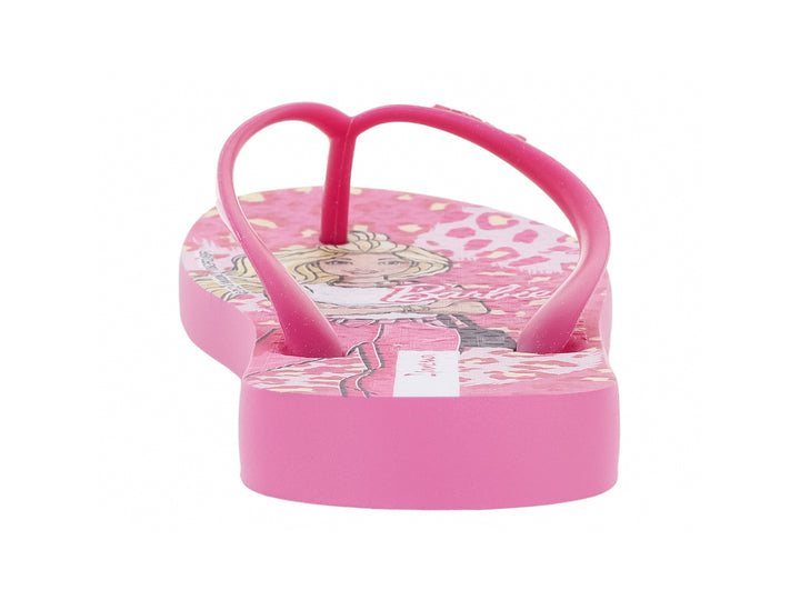 Sandalias Ipanema color rosa con estampado de Barbie para niña.