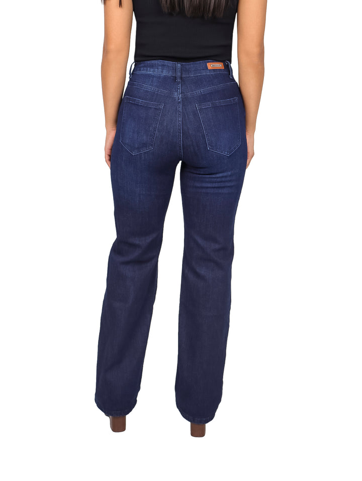 Jeans Recto Michelle Ferrar Color Stone para Mujer