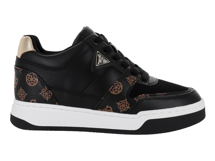 Tenis Guess Marlew Negro y Marrón para Mujer