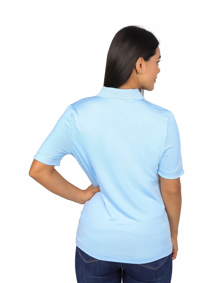 Playera Polo Lacoste Azul para Mujer