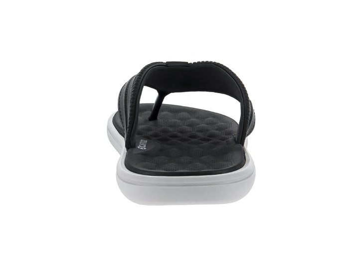 Sandalias Cartago color negro con suela gris claro, diseño casual y cómodo.