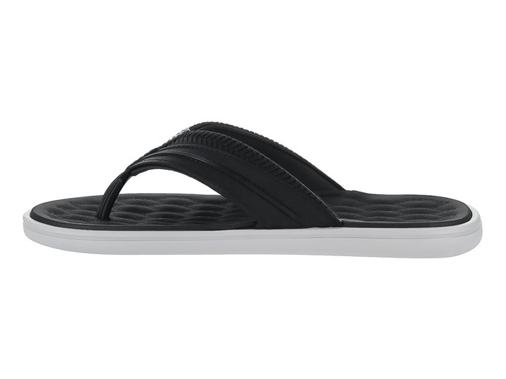 Sandalias Cartago color negro con suela gris claro, diseño casual y cómodo.